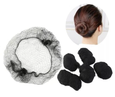 100 piece Black Invisible Hair Net Elastic Food Service Restaurant Adult NEW - Image 1 of 4