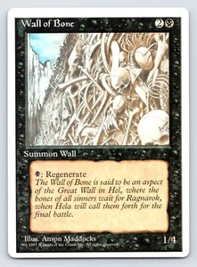 Wall Of Bone MTG Alternate 4th Edition Magic The Gathering Uncommon 95 NM - Picture 1 of 2