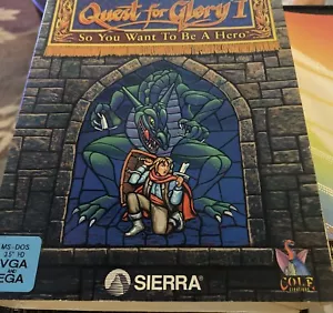 Sierra Quest for Glory I: So You Want to Be a Hero PC Big Box PC 3.5" Floppy VTG - Picture 1 of 5