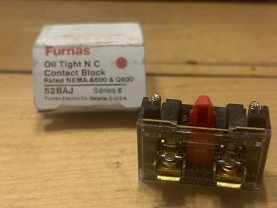 FURNAS 52 BAJ  ACTUATOR/INDICATOR CONTACT BLOCK  NIB - Image 1 of 4