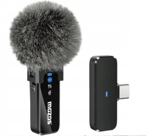 MOZOS MX2-Single Wireless Tie Microphone for Phone 2.4GHz USB-C Clear Audio - Picture 1 of 7