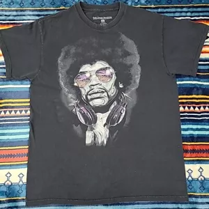 Karl Ferris Collection Jimi Hendrix Mens T-shirt Black Medium GUC - Picture 1 of 6