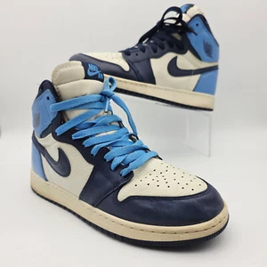 Nike Air Air Jordan 1 Retro High OG Unc Obsidian Sz 7Y Women's 8.5 - Picture 1 of 10