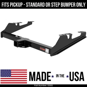 For 88-00 Chevy C/K Truck Trailer Hitch Fit Pickup Std & Step bmpr Curt 6K 2" - Picture 1 of 1