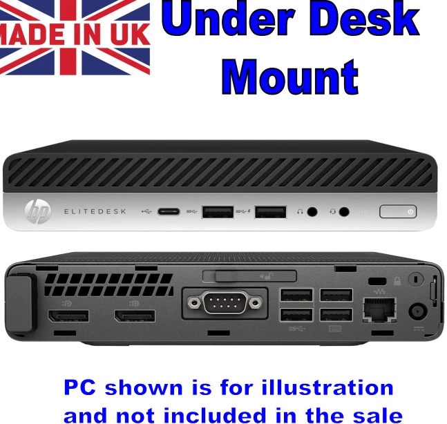 3DBEE HP ProDesk 600 G3 & G4 Mini Series Under Desk Mount & Accessories tiny PC / mini
