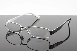 Gucci Unisex Optical Rectangle Frame GG1939 MET Dark Ruthenium White 52mm NEW - Picture 1 of 7