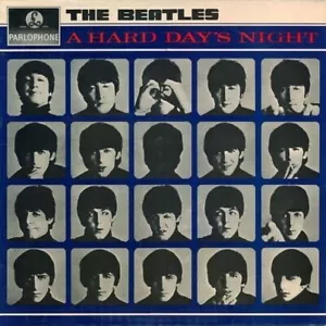 THE BEATLES A Hard Day's Night Vinyl Record Album LP Parlophone 1971 Stereo Pop - Foto 1 di 6