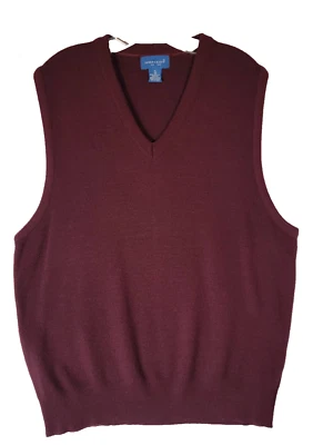 TownCraft Est 1927 Size XL Vintage Sweater Vest Men's 90s Burgundy EUC - Image 1 of 4
