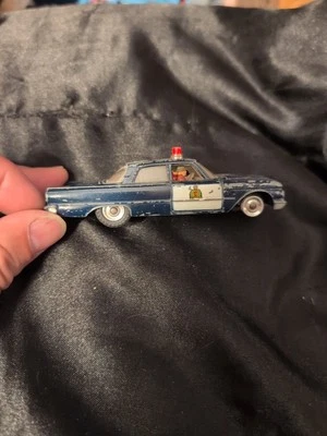 Dinky Ford Fairlane RCMP Patrol Car 264G Blue 1962 Made in England Meccano. E8 - Image 1 of 4