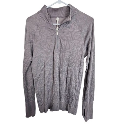 Pullover Lululemon Lululemon Rest Less Pullover Media Cremallera Pullover Mujer 10 Gris Foto 1 de 4