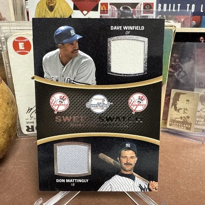 Sweet Spot Swatch 2008 doble memorabilia Don Mattingly Dave Winfield #DS-MW HOF Foto 1 de 2