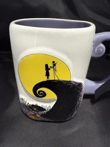 Rae Dunn Nightmare Before Christmas Halloween Mug Jack Skellington /Sally - Picture 1 of 4