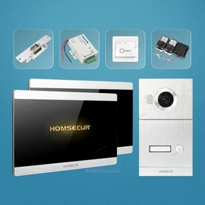 HOMSECUR 7" Wired HD Video Door Phone Intercom System Silver Camera 170° - Picture 1 of 11