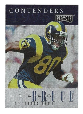 ISAAC BRUCE 1995 Playoff Contenders Football # 93 St. Louis Rams HOF NM - MT - Image 1 of 2