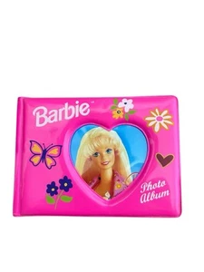 Vintage 1990’s Barbie Glamour Photo Album Pink Butterfly Heart Flowers USED - Picture 1 of 5