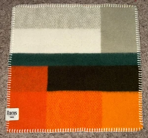 Roros Tweed Norweger Mikkel Muster 100% Wolle Muster 17x17 Orange Mini Lesen - Bild 1 von 4