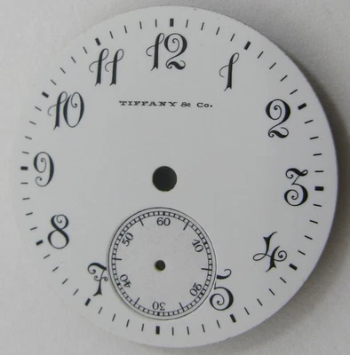 Reloj Tiffany & Co. de porcelana vintage como nuevo esfera diámetro ø 25,4 mm Foto 1 de 3