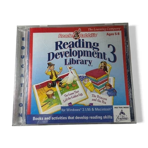 Reader Rabbit Reader Development Library 3 (PC/MAC, 1997) CIB Complete - Foto 1 di 3