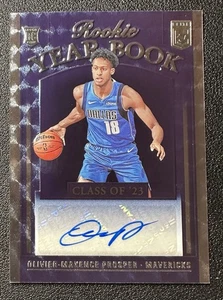 2023-24 Elite Olivier-Maxence Prosper Auto RC Rookie Yearbook Mavericks - Bild 1 von 2