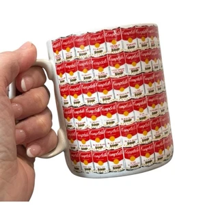 Andy Warhol Coffee Cup Mug Campbells Soup Block 100 Cans Ceramic Retro Pop Art - Picture 1 of 9