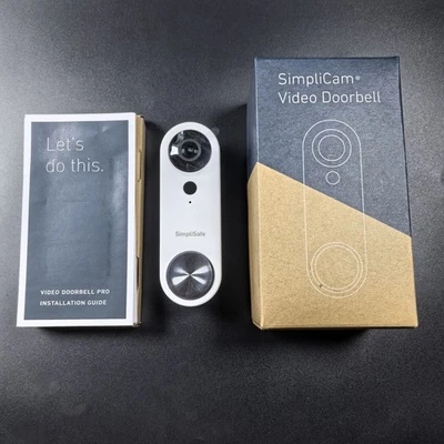 SimpliSafe SSDB3 Pro Wired Video Doorbell Wi-Fi Camera Smart Home Security