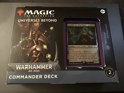 MTG x Warhammer 40K Sealed Commander Deck Necron Dynasties - Immagine 1 di 3