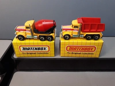 matchbox Peterbilt  Cement Mixer and quarry trucks pace 1995 - Image 1 of 4