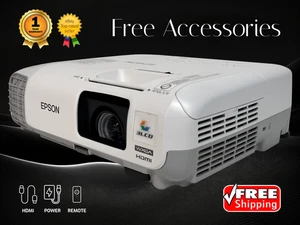 REFURBISHED Epson PowerLite 99WH 3LCD Projector 3000 Lumens 16W Speaker w/Kit🔥 - Picture 1 of 15