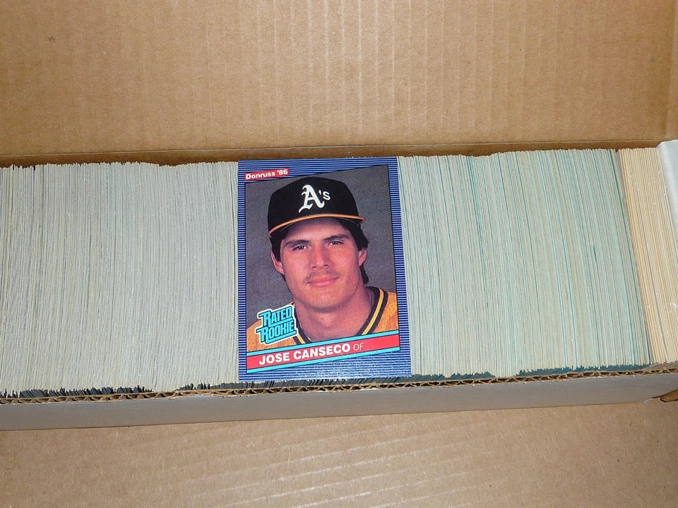 1986 年 Donruss 棒球完整 653 张卡 JOSE CANSECO RC/ROOKIE — 第 1/1 张图片