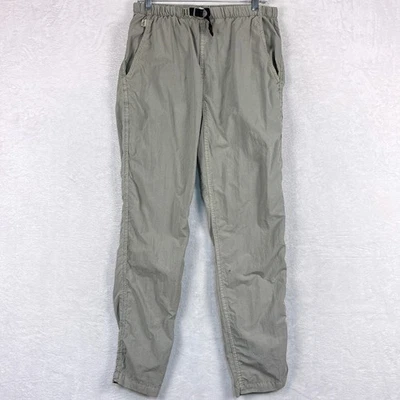Gramicci 攀岩裤女式 S 6/8 卡其色灰色腰带尼龙腰远足美国 — 第 1/4 张图片