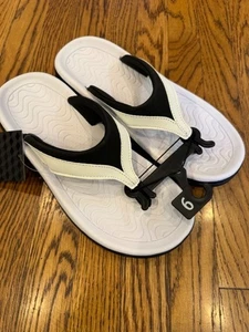 Athletic Work Sandals Womens White Flip Flop Size 9 New - Picture 1 of 7