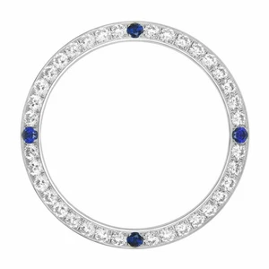 CREATED DIAMOND BEZEL FOR 40MM  41MM ROLEX DATEJUST PRESIDENT DAY DATE SAPPHIRE - Picture 1 of 3