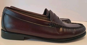 G.H. Mocassini da donna Bass Weejuns Whitney taglia 8,5 M in pelle di vino - Foto 1 di 8