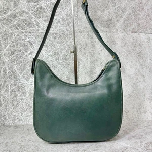 Bolso de Hombro COACH 33 Ergo Cuero Verde Logo Dije De Colección De Japón - Imagen 1 de 24