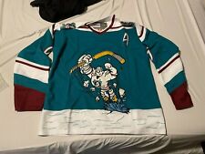 1995 Paul Kariya Mighty Ducks of Anaheim Jade Wild Wing Jersey Size Men's Large