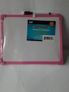 Jot trocken abwischbare Bretter 8"" x 10"" & trocken abwischbare Marker, auswählen: Rahmenfarbe rosa. - Bild 1 von 2