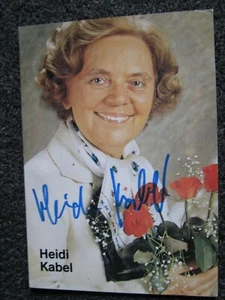 Heidi Kabel-Autogrammkarte-Postkarte-Promokarte - Bild 1 von 2
