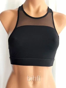 Victoria's Secret / PINK / Sports Bra / Sheer Mesh - Upper / Black / $25 - Picture 1 of 2