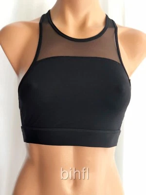 Victoria's Secret / ROSA / Sujetador deportivo / Malla transparente - Superior / Negro / $25 Foto 1 de 2