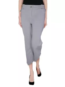Max Mara Womens White Capri Pants Size 48 W34 Eu44 2xl Cotton Twill - Picture 1 of 15