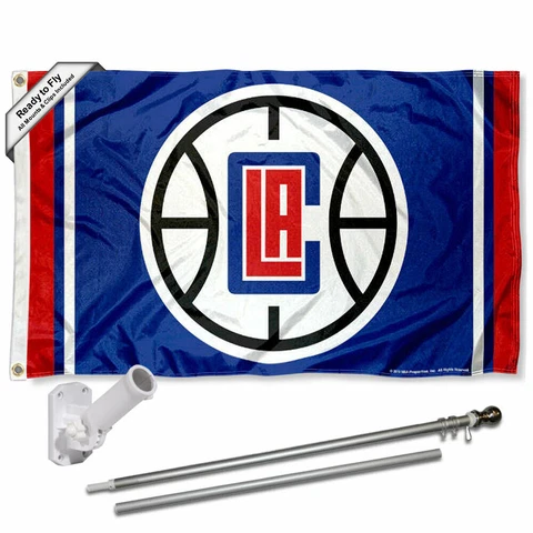 Los Angeles Clippers Flag Pole and Bracket Kit Cover