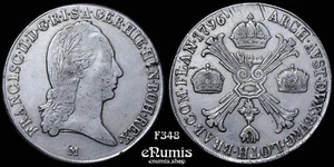 AUSTRIA, Francisco II, Taler Crocione 1796 M, Milán, en estado bastante bueno+ - Imagen 1 de 6