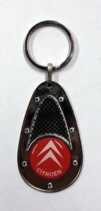 Schlüsselanhänger Carbon Optik Citroën 100 x 40 mm  Auto Anhänger Schlüssel Etui - Bild 1 von 1