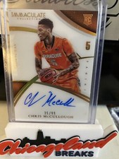 2015 Panini Immaculate Collegiate Numbers /99 Chris McCullough Rookie Auto RC