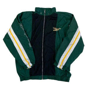 Vintage Reebok Trainingsjacke grün & schwarz XL XXL - Bild 1 von 3