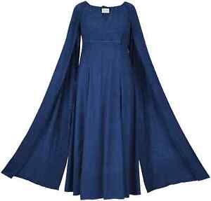 Holy Clothing DANI MAXI DRESS XL/1X Navy Blue Cosplay Larp Game of Thrones Gown