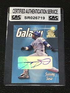 SAMMY SOSA 1999 TOPPS STARS GALAXY SIGNED AUTOGRAPHED CARD CUBS CAS AUTHENTIC - Picture 1 of 2
