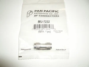 PAN PACIFIC MU-7232 MINI UHF DOUBLE MALE BARREL CONNECTOR ADAPTER - Picture 1 of 2