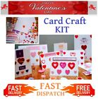 Valentines Card Making Kit Kids Art & Craft Hearts Foam Childrens Stickers UK
