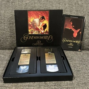 Gone With the Wind VHS 1990 2-Tape Box Set 50th Anniversary Collectors Cassette - Picture 1 of 12